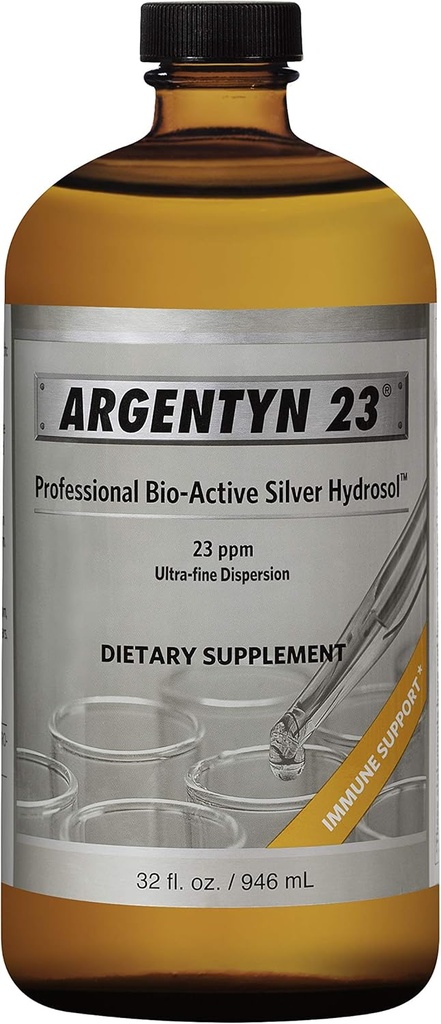 Argentyn 23 Silver Hydrosol - 32 oz par Immogène Naturel