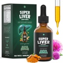 SuperBonsai Super Liver Support with Milk Thistle - All Natural Liver Cleanse Detox & Repair Aid - Doctor-Formulation de supplément hépatique - Suppléments à base de plantes liquides pour la santé du foie - 1 mois d'approvisionnement