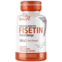 Nature's Fusions Nutri Fisetin 500mg 60 Compte - Posologie clinique - Suppléments de Fisetin - Puissant activateur sénolytique, antioxydant et soutien du cerveau - Polyphénols naturels - 60 Compte