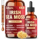 Satoomi 6in1 Sea Moss Liquid Drops Blend with Botanicals Including Black Seed, Burdock Root, Bladderwrack, Ashwagandha, and Soursop Leaves for Hair, Skin & Immune - 1 FL Oz - 30 Day Supply