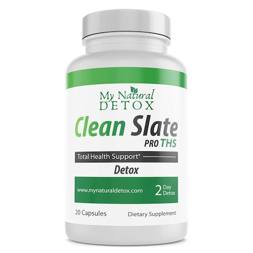 Clean Slate Pro Detox & Cleanse Supplement 2-3 day— Milk Thistle, Dandelion, Burdock, Cascara Sagrada, Senna & More Natural Full Repair Support and Digestion, Flush Toxins and Urinary Tract