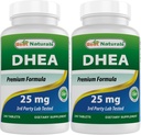 Best Naturals DHEA (Mirconized) 25mg 240 Tablets - Pack of 2