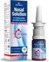 NOVÉHA Vaporisateur nasal - 1 % Vaporisateur povidone-iode, vitamine D3, Aloe-Véra - Nettoyant nasal (30mL)