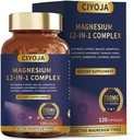12 in 1 Magnesium Complex 700mg: Magnesium Supplement with Glycinate, Citrate, Malate, Taurate, High Absorption Magnesium for Sleep, Muscle Recovery, Nerve & Heart Support, Vegan, 120 Capsules