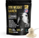 Dog Weight Gainer Environ 90 portions - Suppléments de gain de poids pour chiens - Canine and Dog Muscle Builder - Fabriqué aux États-Unis