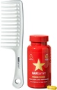 Hairtamin Advanced Vegan Biotin Supplement Pack de cheveux, de la peau et des ongles avec peigne démêlant doux pour promouvoir la croissance et l'épaisseur