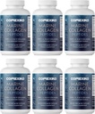 Pilules de supplément de collagène marin CORREXIKO - 1800mg Peptides de collagène hydrolysés par portion d'acide hyaluronique ajouté, vitamine C & minéraux - pour cheveux, peau et ongles - 720 capsules 6 mois d'approvisionnement
