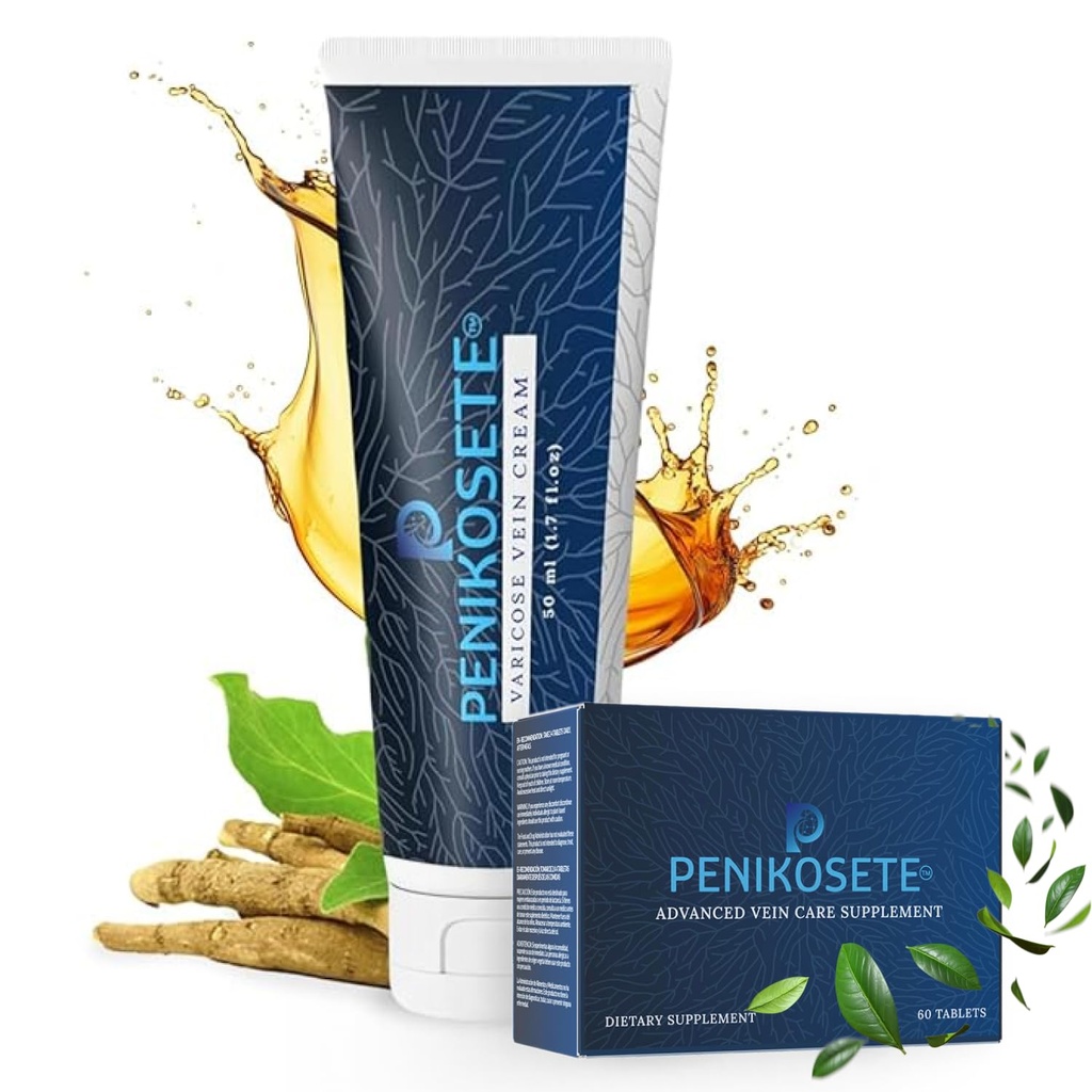 PENIKOSETE Leg Duo - Botanical Cream & Herbal Tablets for Circulation Support, Vitality, and Wellness - Ashwagandha Formula for Promoting Healthy Leg Function