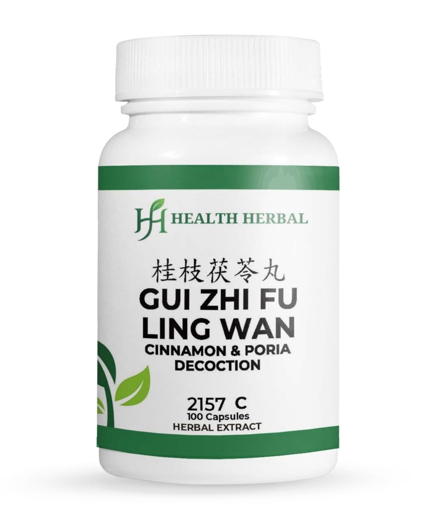 HH2157C GUI Zhi Fu Ling Wan/Cinnamon & Poria Decoction, 100 Capsules/Bottle, 2 Bottles