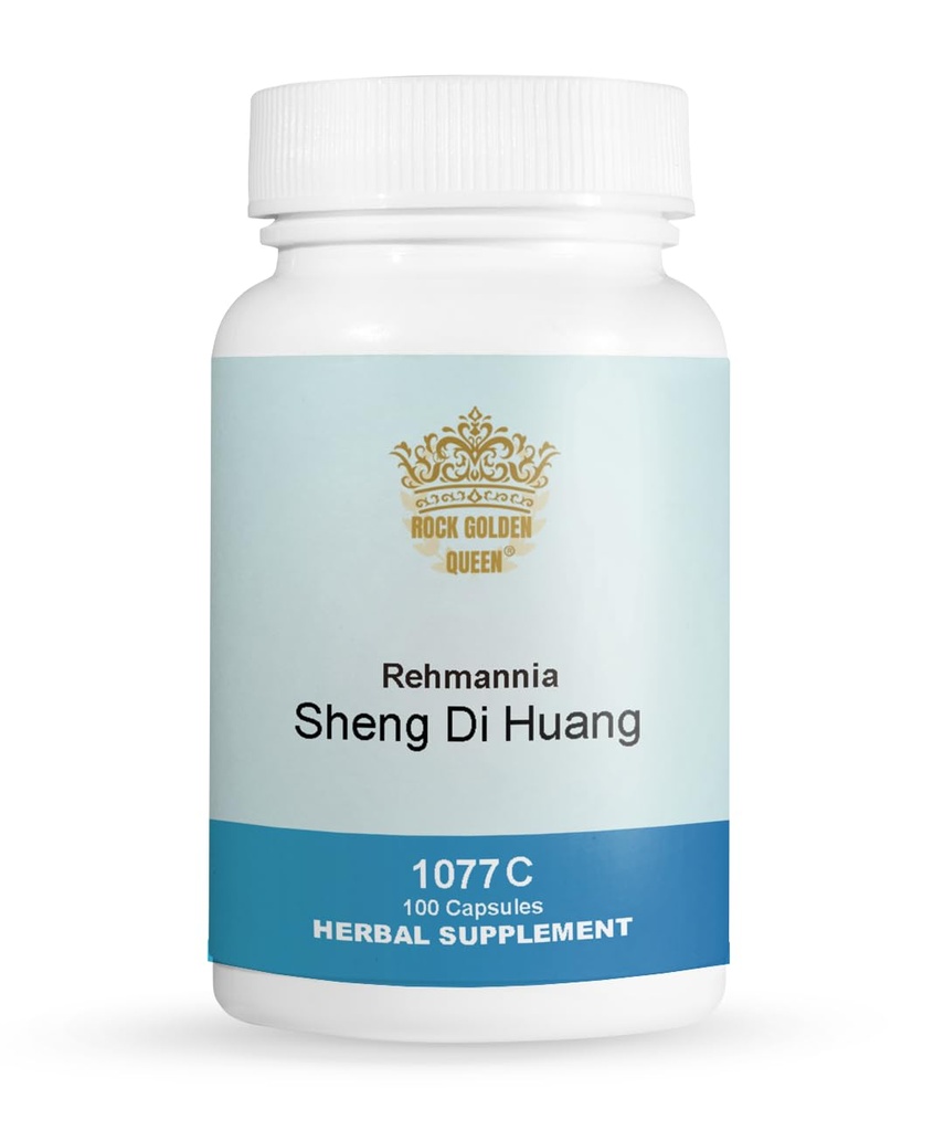 Sheng Di Huang, Rehmannia (Raw) 100 Capsules/Bottle (2 Bottles)
