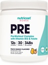 Poudre de pré-travail Nutricost pour femmes, Peach Mango, 30 portions