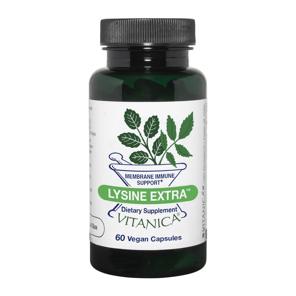 Vitanica Lysine Extra, Support système immunitaire, Vegan, 60 capsules