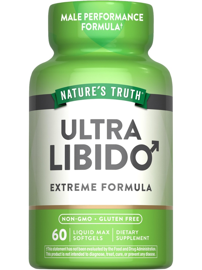 La vérité de la nature Libido Supplément pour les hommes 60 Softgels