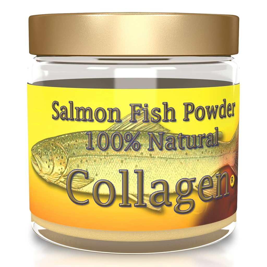 Salcoll Collagen - 100% Natural Bioactive Marine Collagen Powder - Unflavored, Kosher, can Help Bone, Joint, Skin, Hair Health, 1.23 Ounce, One Month Supply