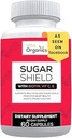 Bouclier de sucre - Supplément de soutien du sucre avancé - Biotine, Oxyde de magnésium, Chrome - 60 capsules de légumes - 30 jours