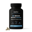 Brain Supplement for Memory & Focus – Eurofins Tested Nootropic | Ginkgo Biloba, Huperzine A, Bacopa Monnieri, Phosphatidylserine, Caffeine-Free Gelatin, 90 Capsules 3-Month Supply