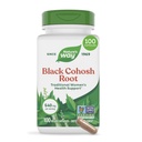 Nature's Way Black Cohosh Root, soutien traditionnel à la santé des femmes*, 540 mg par portion, projet non-OGM vérifié, 100 capsules