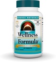Source Naturals Wellness Formula Bio-Alignated Vitamines & Herbal Defense - Supplément de soutien au système immunitaire et booster l'immunité - 45 comprimés