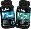 Lung Cleanse & Colon Detox - Formules à base de plantes pour soutenir la santé respiratoire et les mouvements de Bowel