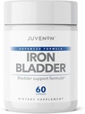 Juvenon Iron Bladder - Supplément à base de plantes pour une fonction saine Bladder - Soutien à l'incontinence avec extrait de graines de citrouille, extrait de soja Germ, Saw Palmetto