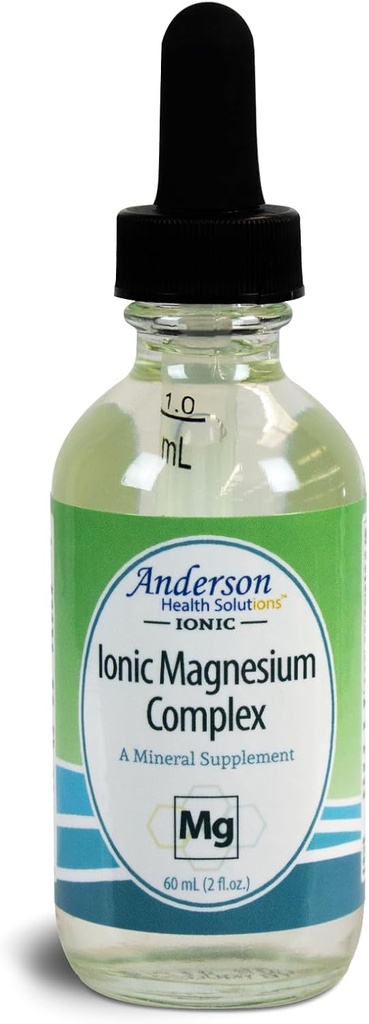Anderson Nouveau complexe de magnésium ionique, supplément de magnésium liquide, gouttes minérales traces, 30 portions (2 oz)