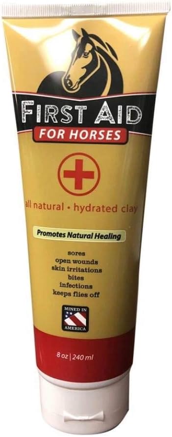 REDMOND Premiers soins Tous les argiles naturelles hydratées pour chevaux, tube 8 once