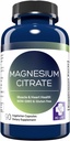 MD. Life Citrate de magnésium 250 mg – 90 Capsules – Supplément de citrate de magnésium à haute absorption – Capsules faciles à avaler pour le soutien musculaire, nerveux, cardiaque, du sommeil et des os