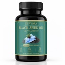 Nuvora Black Seed Oil Capsules - 1000mg with Turmeric & Black Pepper Extract, Standardized 5% Thymoquinone for Daily Balance & Immune Support, Non-GMO, Gluten-Free - 90 Capsules