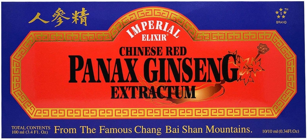 Chinese Red Panax Ginseng Extractum - Vials Imperial Elixir (Ginseng Company) 10 Vials