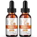 2 Packs Liposomal Vitamin C 2000mg Liquid Drop, High Absorption VC Complex Rose Hips with Echinacea, Citrus Bioflavonoids, Zinc, Vitamin D3 for Immune System & Antioxidant,4 FL Oz