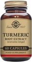 Solgar Standardized Turmeric Root Extract 400 mg, 60 Capsules végétales - Soutien antioxydant pour la santé cérébrale, articulaire et immunitaire - Non-OGM, végétalien, sans gluten, sans lait, sans casher - 60 portions