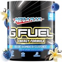 G Carburant Megaman Energy Drink Poudre, Pré-entraînement Mélange de caféine pour le jeu, sans sucre Focus Amino, Vitamine + Antioxydants, 9.9oz (Blue Slushee, 40 portions)