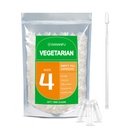 wananfu Taille 4 Capsules vides Végétarien (500 Nombre) Bundle avec 2 cuillères Micro Lab, Effacer les capsules de pilules Veggie Taille 4 pour faire vos propres suppléments