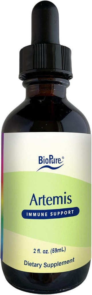 BioPure Artemis – Extrait à base de plantes d'Artemisia Annua ou de wormwood doux avec des composés bioactifs pour le système immunitaire, la santé Gut, la fonction génitourinaire, l'équilibre microbiome, et le bien-être global – 2 fl oz