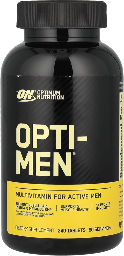Optimum Nutrition Opti-Men Daily Multivitamin Supplement, 240 Count