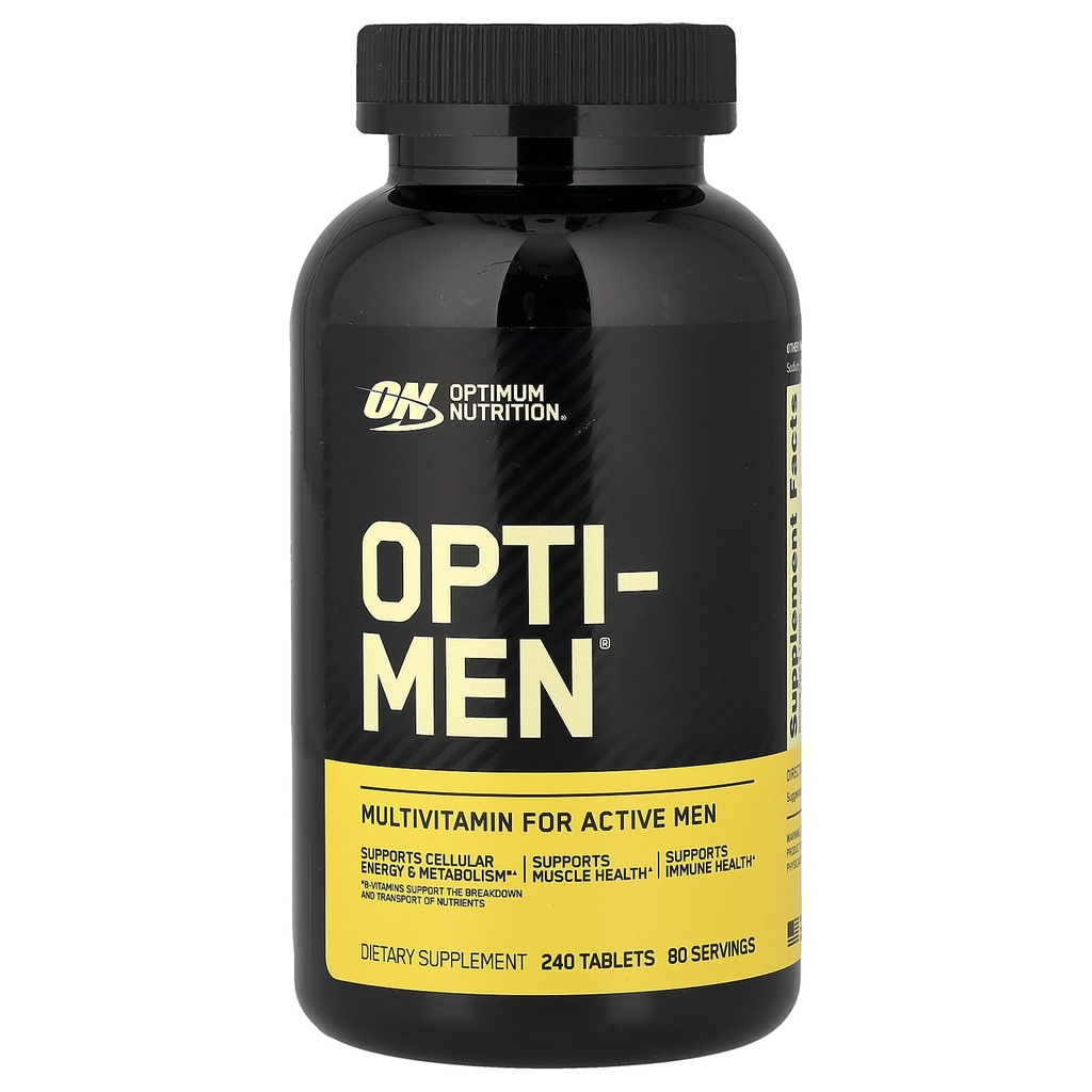 Supplément quotidien de multivitamines Optimum Nutrition Opti-Men, 240 Nombre