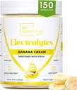 Zéro sucre - Crème de banane en poudre d'électrolytes - Hydratation rafraîchissante - Sans caféine énergie avec tous les ingrédients naturels - Kéto végétalien et Paléo - Sans sucre en poudre d'électrolytes - 150 portions