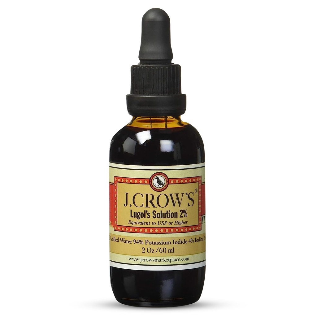 Solution d'iode de J.CROW'S® Lugol 2% 2oz