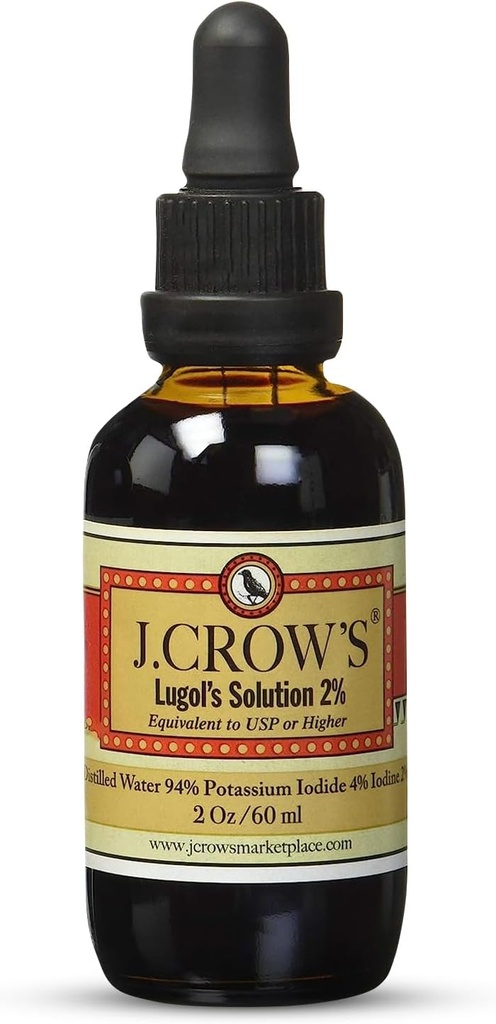 Solution d'iode de J.CROW'S® Lugol 2% 2oz
