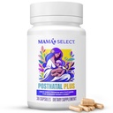 Mama's Select Vitamines postnatales – stimule la récupération des cheveux, l'approvisionnement en lait et le bien-être – sans allergène, végétalien, MTHFR amical, folate et vitamine B méthylé, facile à avaler, sans biotine - 30 capsules