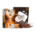 NuGo Slim Chocolat noir croustillant beurre d'arachide, 17g Protéines végétales, 3g Sucre, 12 Compte et poudre de protéines végétales NuGo, 20g Protéines, 3g Sucre, 25 portions