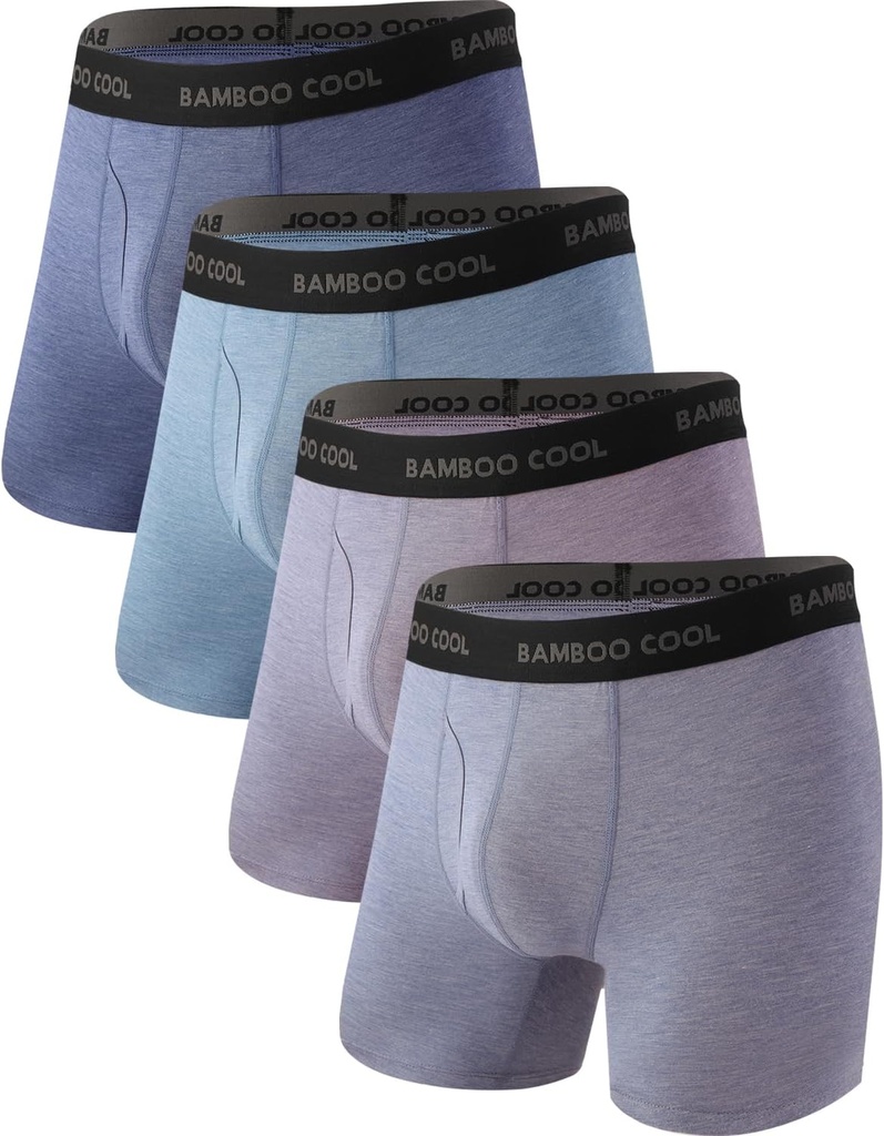 Sous-vêtements ultra respirants pour hommes BAMBOO COOL, pas de slip de boxeur avec bande de brassage ComfortFlexible, Multipack