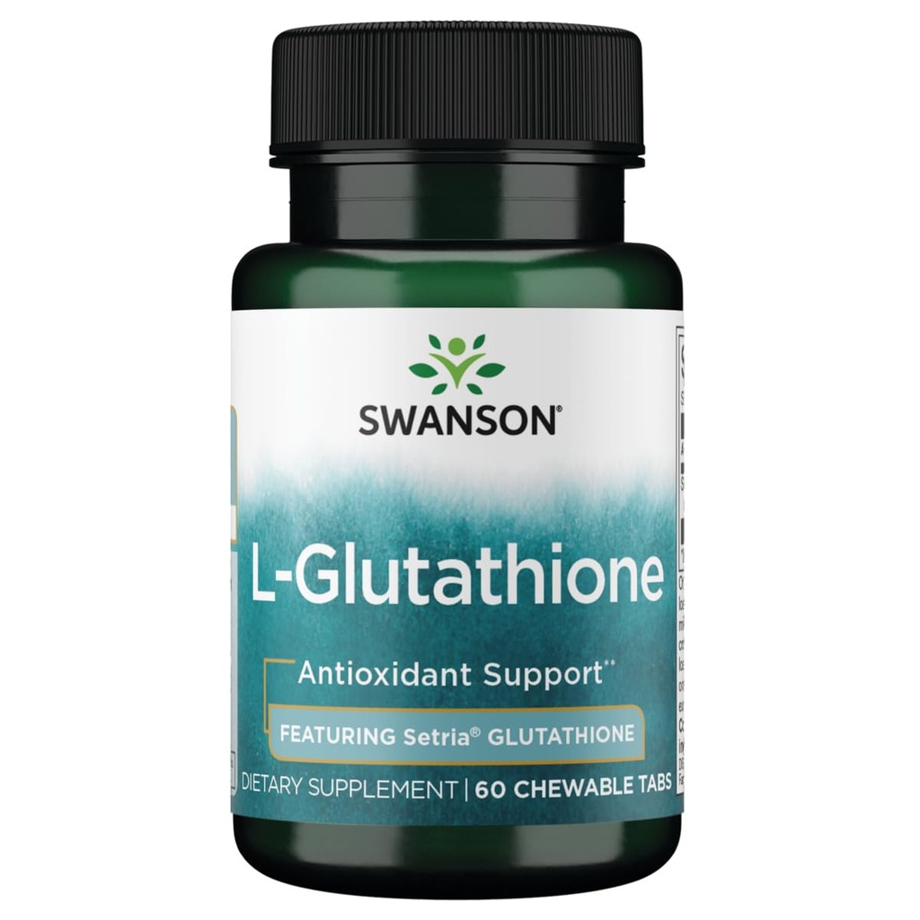 Swanson Amino Acid Supplemelts Sublingual L-Glutathione 50 Milligrams 60 Chwbls