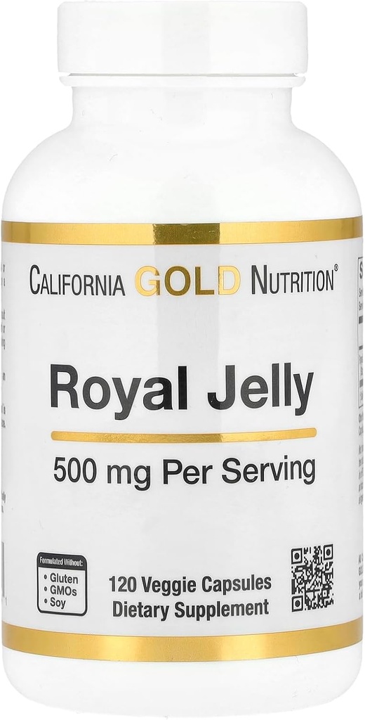 California Gold Nutrition Royal Jelly, 500 mg, 120 Capsules de Veggie