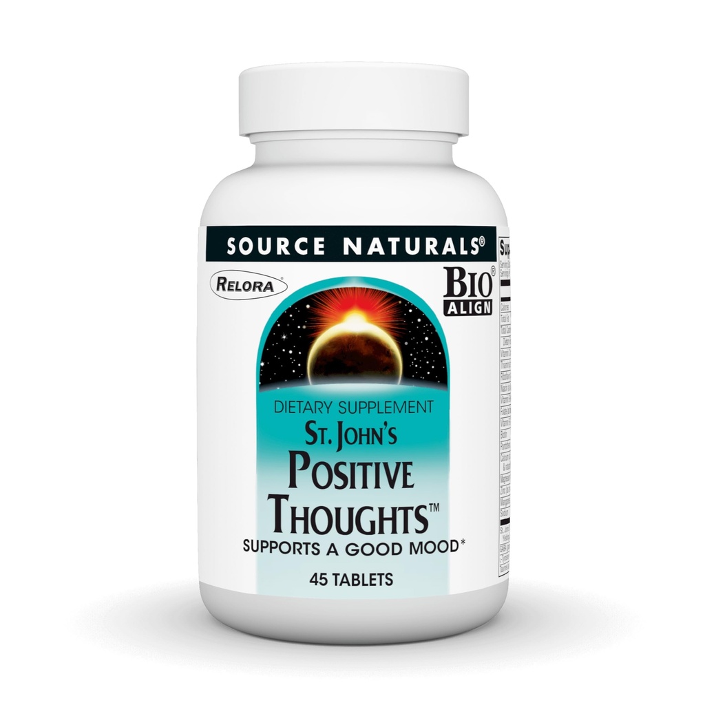 Source Naturals St. John's Positive Thoughts - 45 Tablets | Supports A Good Mood*