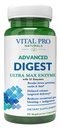 Vital Pro Naturals – Support d'enzyme digestive naturelle avancée La ventilation des protéines, des graisses et des glucides et réduit les gaz occasionnels, le gonflement et l'indigestion 90 Capsules
