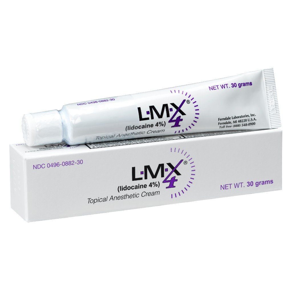 LMX4 Lidocaine Pain Relief Cream, 30g Tube – Topical, Fast Acting, Long Lasting use for Cuts, Scraps, Sunburn, Bites