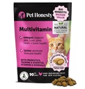 Choux multivitamines pour chats - Traitements pour la santé + Immune, Soutien articulaire, Peau et Coat, et Digestion - Oméga 3s, Lysine et Probiotiques pour chats, Vitamines pour chats - Poulet (90 jours)
