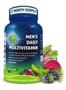 Men's Daily Multivitamin – Vegan Methylated Multivitamin for Men with Saw Palmetto, Biotin, Organic Superfoods, Probiotics & Enzymes – Energy, Gut & Optimal Health Support – Easy to Swallow Capsules