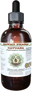 Catuaba Extrait liquide sans alcool, Catuaba (Erythroxylum Catuaba) glycérite séchée glycérite Hawaii Pharm supplément naturel à base de plantes 2 oz